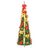 Árbol de Navidad artificial desplegable 100 LED verde 150 cm 4