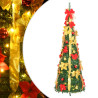 Árbol de Navidad artificial desplegable 200 LED verde 210 cm 1