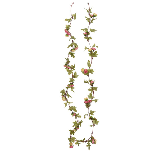 Guirnaldas de flores artificiales 6 uds rosa 215 cm M 4