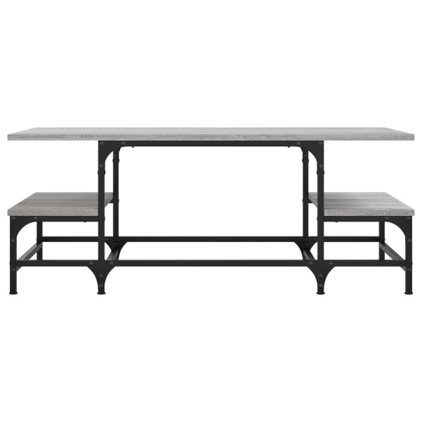 Mesa de centro madera de ingeniería gris Sonoma 100x50.5x40 cm M 4