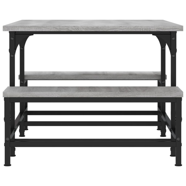 Mesa de centro madera de ingeniería gris Sonoma 100x50.5x40 cm M 5