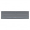 Arriate de jardín de acero galvanizado gris 160x40x45 cm 4