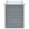 Canteiro elevado de jardim aço galvanizado 160x40x45cm cinzento 5
