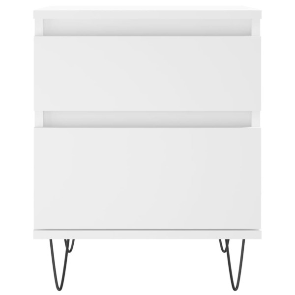 Mesa de noite de madeira branco 40x35x50 cm M 5