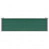 Canteiro elevado de jardim aço galvanizado 160x40x45 cm verde 4