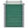 Canteiro elevado de jardim aço galvanizado 160x40x45 cm verde 5