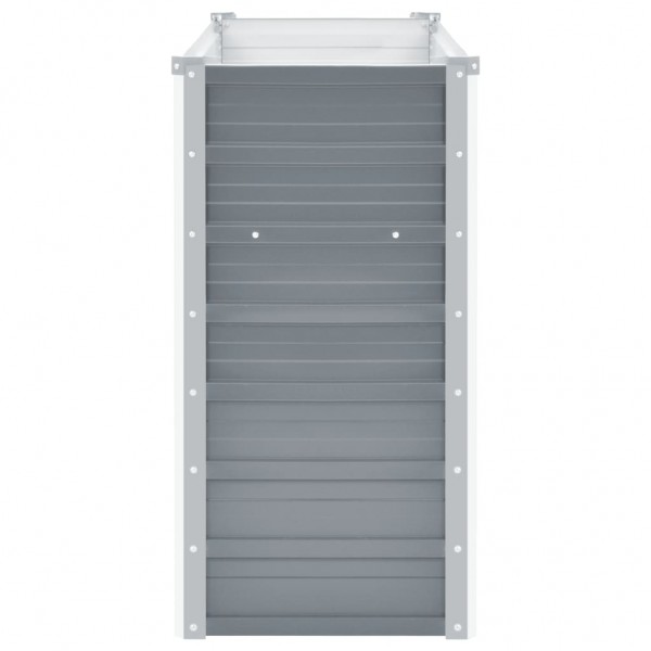 Canteiro elevado de jardim aço galvanizado 100x40x77cm cinzento M 5