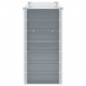 Arriate de jardín de acero galvanizado gris 100x40x77 cm 5