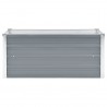 Arriate de jardín de acero galvanizado gris 100x40x45 cm 4