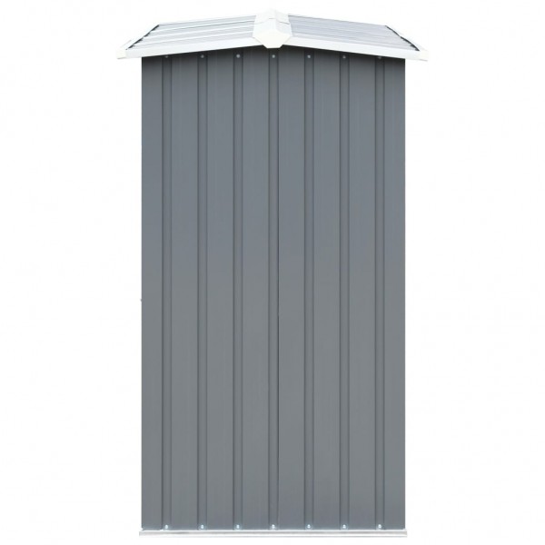 Casetilla para leña acero galvanizado gris 172x91x154 cm M 4