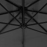 Guarda-sol cantilever com poste de aço 300 cm antracite 2