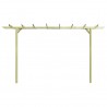 Pergola de jardim de madeira de pinho impregnada 360x200x60 cm 2
