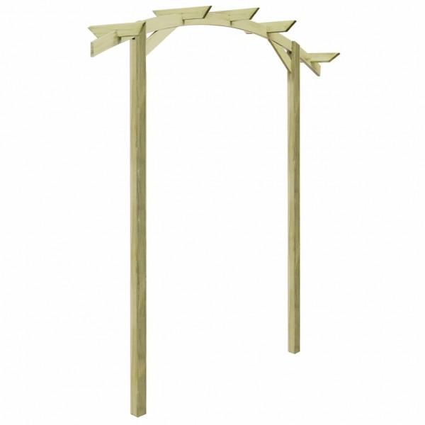 Pérgola de jardín madera pino impregnada 180x210x40 cm D