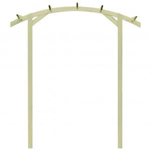 Pérgola de jardín madera pino impregnada 180x210x40 cm H