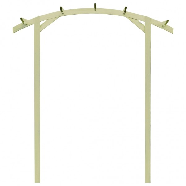 Pérgola de jardín madera pino impregnada 180x210x40 cm M 2