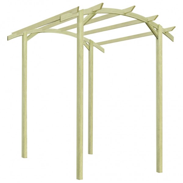 Pérgola de jardín de madera pino impregnada 180x197x210 cm D