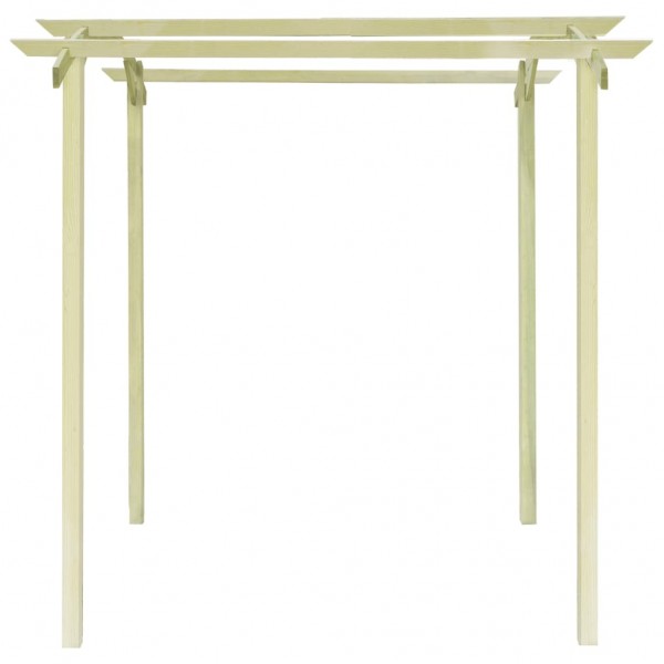 Pérgola de jardín de madera pino impregnada 180x197x210 cm M 3