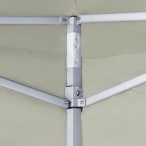 Tenda dobrável com 2 paredes 291x291x315 cm creme H