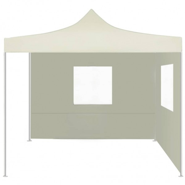 Carpa pleglable con 2 paredes 3x3 m crema M 3