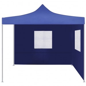 Tenda dobrável com 2 paredes 3x3 m azul H