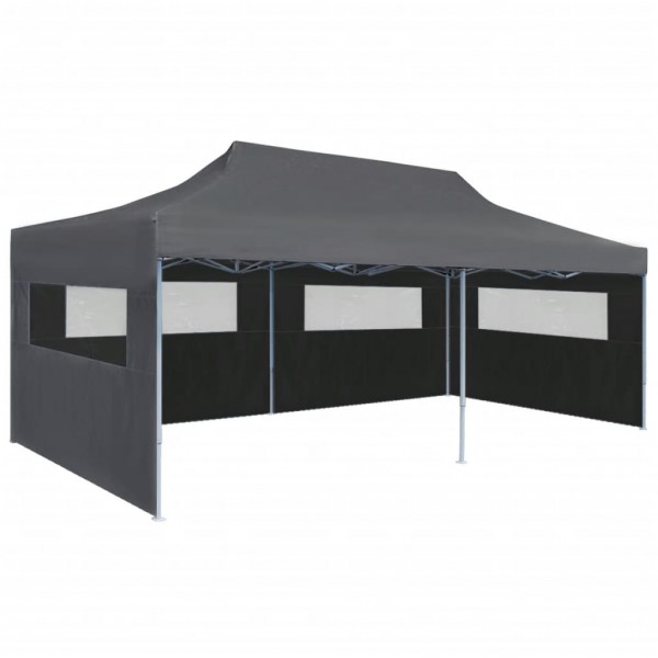 Carpa plegable Pop-up con paredes laterales 3x6 m antracita D