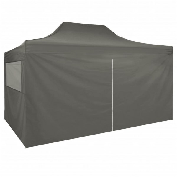 Carpa pleglable Pop-up con 4 paredes 3x4.5 m gris antracita M 5