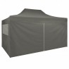 Carpa pleglable Pop-up con 4 paredes 3x4.5 m gris antracita 5