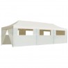 Tenda para festas pop-up dobrável c/ 8 paredes 870x291x315 cm creme 4