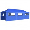 Carpa plegable Pop-up con 8 paredes laterales 3x9 m azul 5