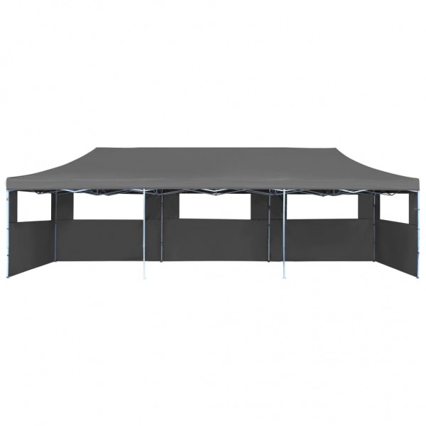 Carpa plegable Pop-up con 5 paredes laterales 3x9 m gris M 5
