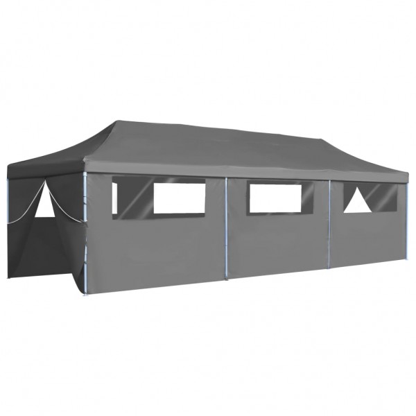 Tenda para festas pop-up dobrável c/ 8 paredes 870x291x315 cm antracite M 5