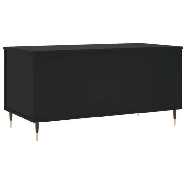 Mesa de centro madera contrachapada negro 90x44.5x45 cm M 5