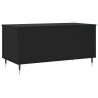 Mesa de centro madera contrachapada negro 90x44.5x45 cm 5