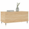 Mesa de centro madera contrachapada roble Sonoma 90x44.5x45 cm 4