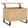 Mesa de centro madera contrachapada roble Sonoma 60x44.5x45 cm 2