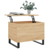 Mesa de centro madera contrachapada roble Sonoma 60x44.5x45 cm 3
