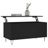 Mesa de centro madera contrachapada negro 90x44.5x45 cm 3