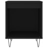 Mesita de noche madera de ingeniería negro 40x35x50 cm 4