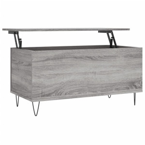 Mesa de centro 90x44.5x45 cm derivados de madeira cinza sonoma H