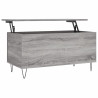 Mesa de centro madera contrachapada gris Sonoma 90x44.5x45 cm 2