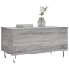 Mesa de centro madera contrachapada gris Sonoma 90x44.5x45 cm 4