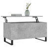Mesa de centro madera contrachapada gris hormigón 90x44.5x45 cm 3