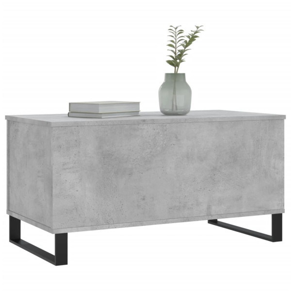 Mesa de centro madera contrachapada gris hormigón 90x44.5x45 cm M 4