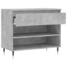Mueble zapatero madera contrachapada gris hormigón 70x36x60 cm 5