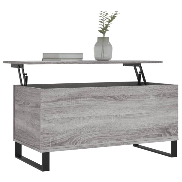 Mesa de centro 90x44.5x45 cm derivados de madeira cinza sonoma M 3