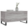 Mesa de centro madera contrachapada gris Sonoma 90x44.5x45 cm 4