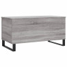Mesa de centro 90x44.5x45 cm derivados de madeira cinza sonoma 5