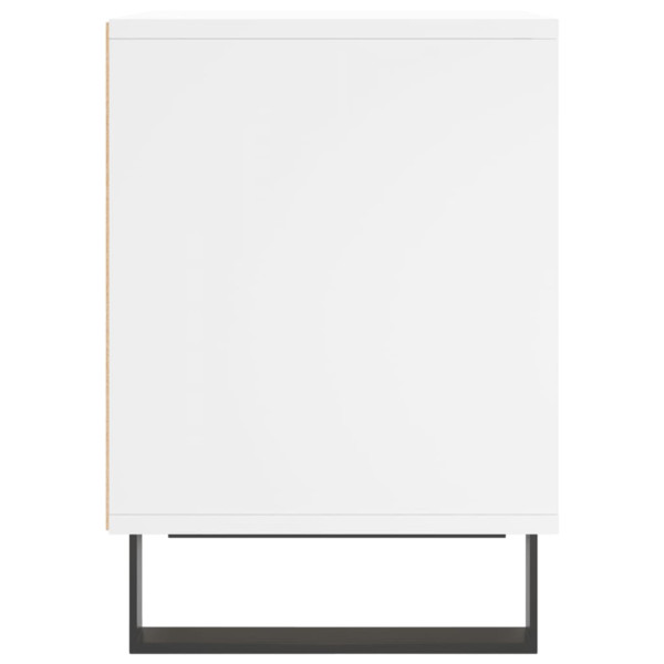 Mesita de noche madera contrachapada blanco 40x35x50 cm M 5