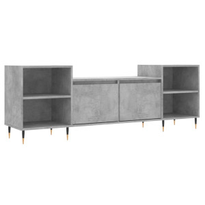 Mueble para TV madera contrachapada gris hormigón 160x35x55 cm H