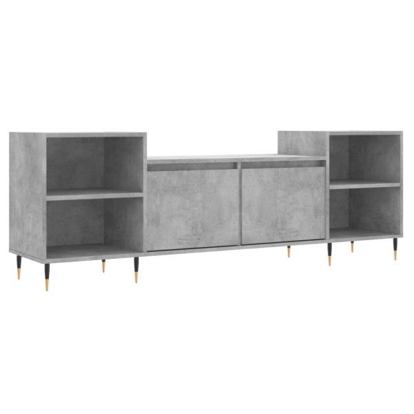 Móveis para TV madeira contraplacada cinza concreto 160x35x55 cm M 2